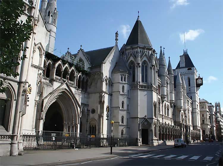 Royal Court of Justice in London