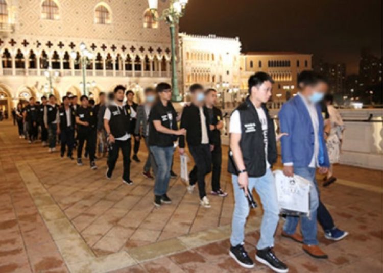Judiciary police nab 110 in Cotai casino blitz
