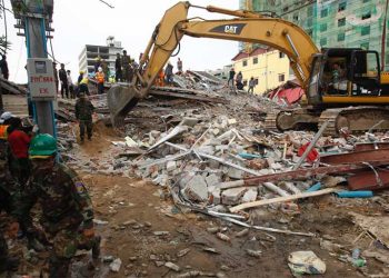 18 people dead after Chinese-owned building collapses in Sihanoukville