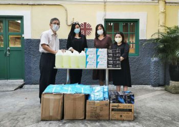 APE donates epidemic prevention supplies to local charity Caritas Macau