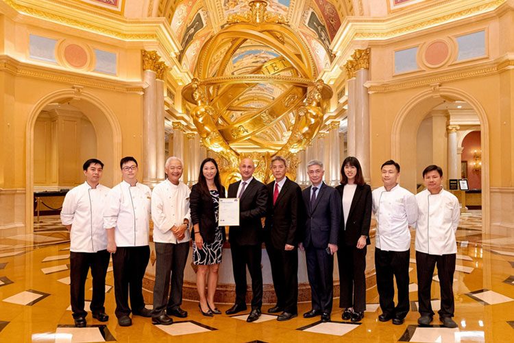 The Venetian Macao earns ISO 22000 certification for safety of food operations