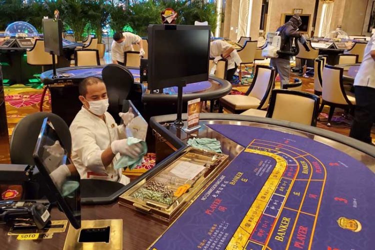 Macau government reminds gaming operators of importance of maintaining strict COVID-19 health measures on casino floors