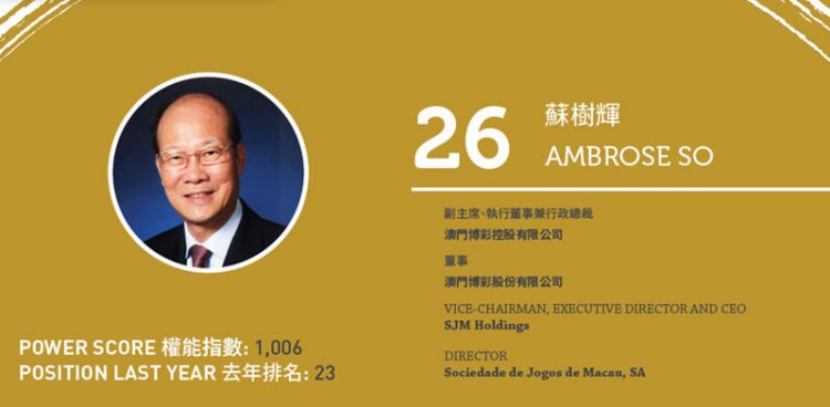 2020 Asian Gaming Power 50: Number 50 – Stephen Ho