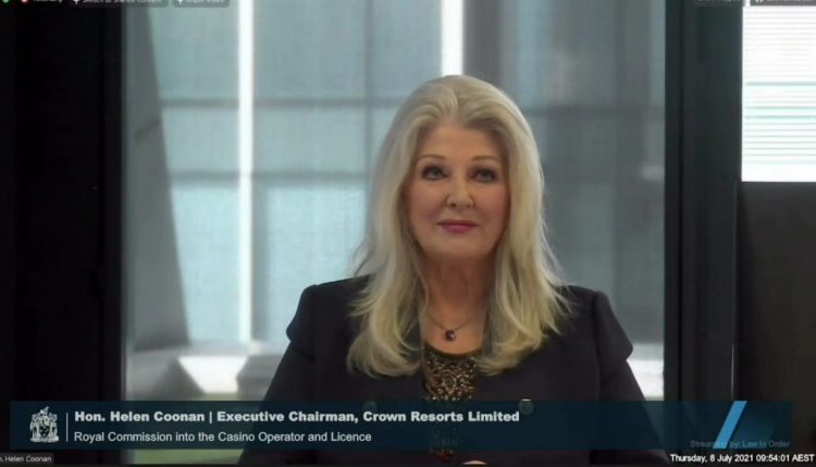 Coonan hints at boardroom split on “combative” Crown approach to NSW inquiry
