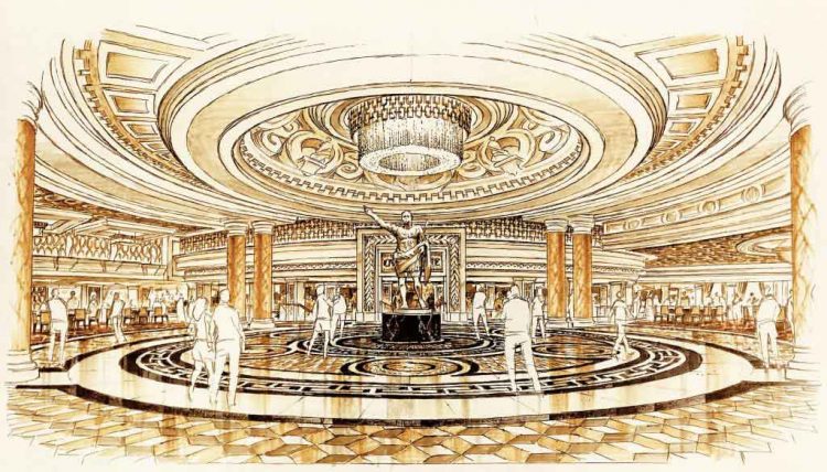 Caesars Entertainment to renovate main entrance, gaming areas at Caesars Palace