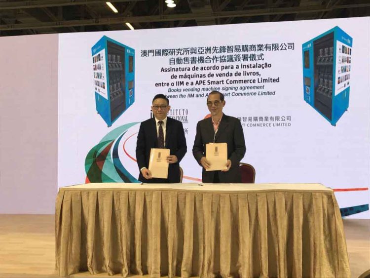 Asia Pioneer inks agreement to sell Macau cultural books via vending machine business