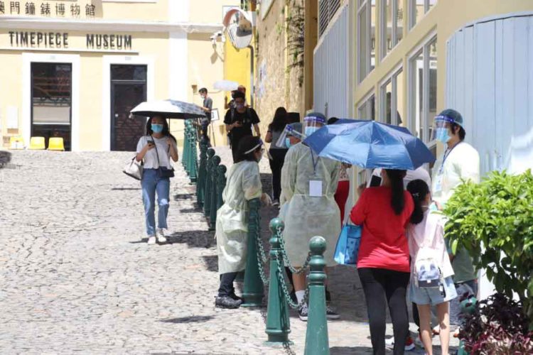 Confirmed COVID cases in Macau outbreak up to 170, “high chance” of third mass testing
