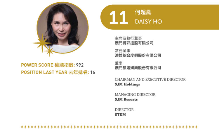 2022 Asian Gaming Power 50: Number 11 – Daisy Ho