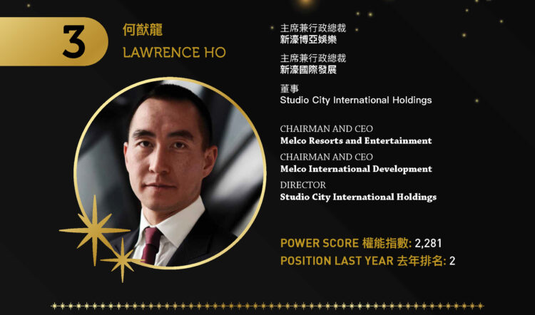 2022 Asian Gaming Power 50: Number 3 – Lawrence Ho