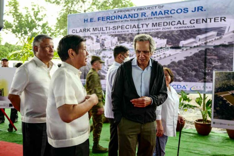 Philippines President Marcos inspects site for specialty medical center in Clark, funded by PAGCOR and Solaire charity arm