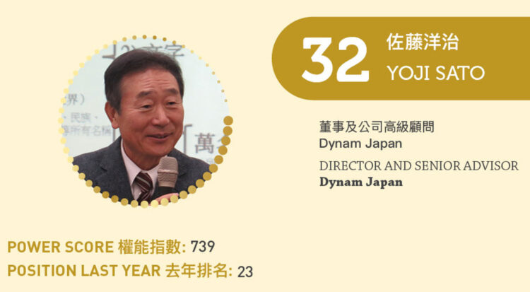 2023 Asian Gaming Power 50: Number 32 – Yoji Sato