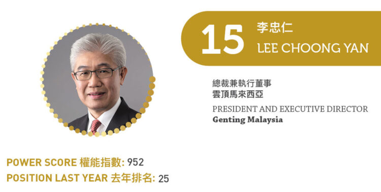 2023 Asian Gaming Power 50: Number 15 – Lee Choong Yan