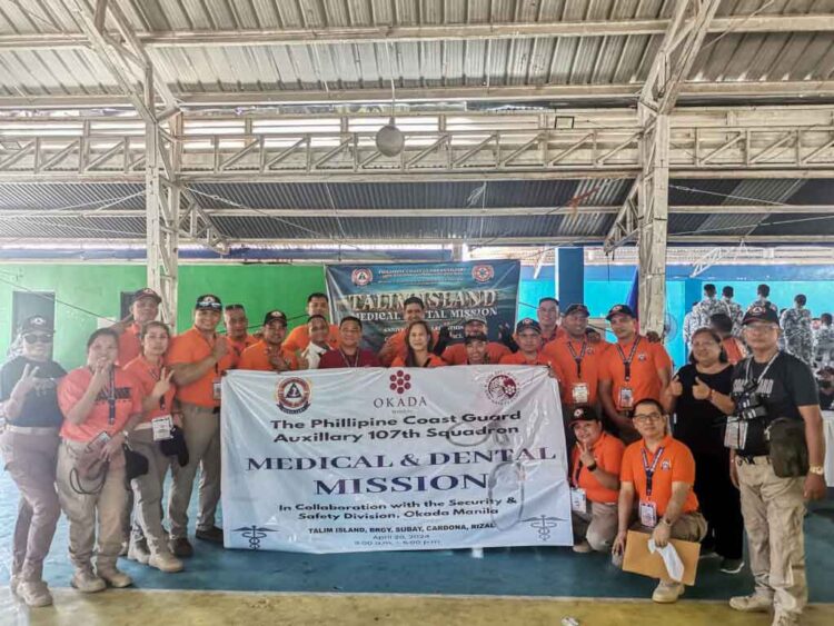 Okada Manila teams with Philippine Coast Guard to provide medical services to residents of remote Talim Island