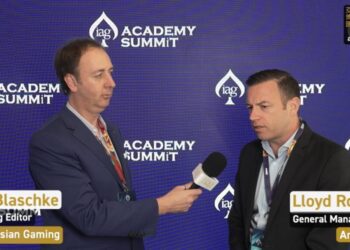Aristocrat’s Lloyd Robson at the 2024 IAG Academy Summit