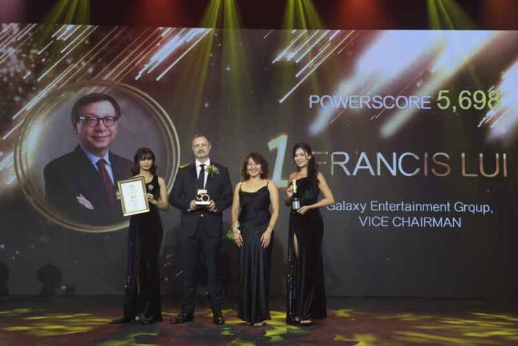 Galaxy Entertainment Group’s Francis Lui tops Asian Gaming Power 50 for record-equalling sixth year in a row
