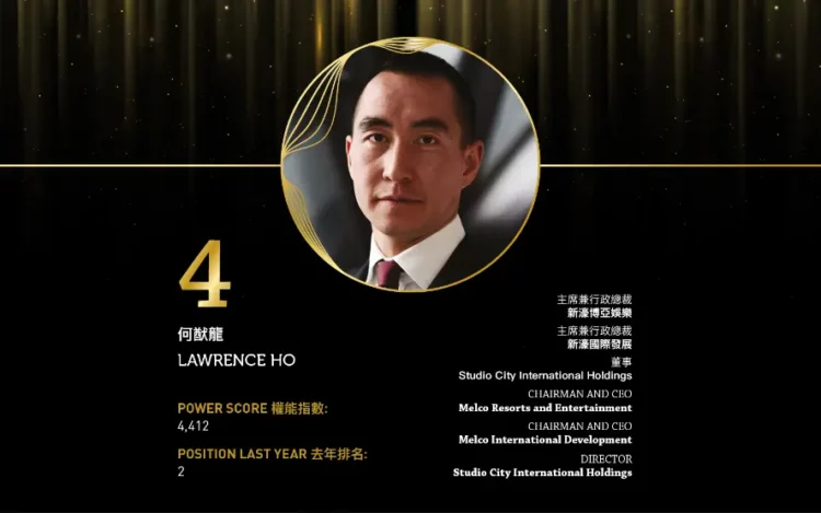 2024 Asian Gaming Power 50: Number 4 – Lawrence Ho