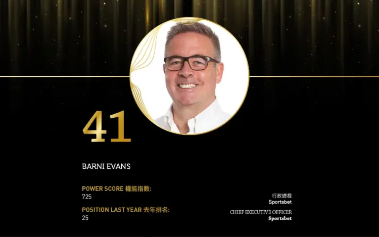 2024 Asian Gaming Power 50: Number 41 – Barni Evans