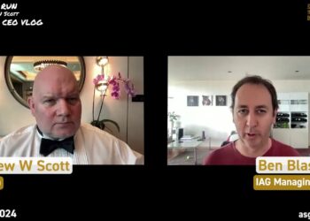 On the Run “Power 50 edition” by Andrew W Scott, the IAG CEO Vlog, with Ben Blaschke