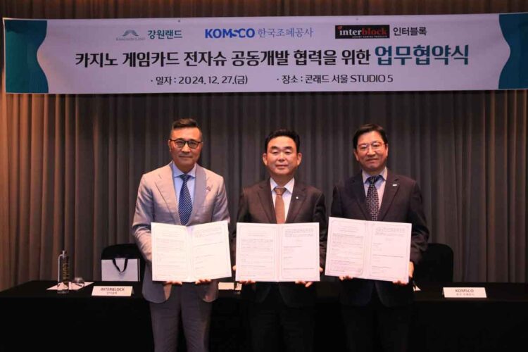 Interblock partners with Kangwon Land and KOMSCO to develop playing cards, electronic shoes