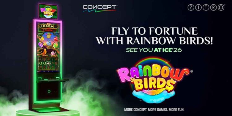Zitro unveils “Rainbow Birds” for Concept gaming cabinet