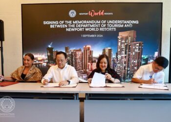 With visitation showing improvement, Philippines Department of Tourism looks to boost travel via entertainment Newport World Resorts partnership