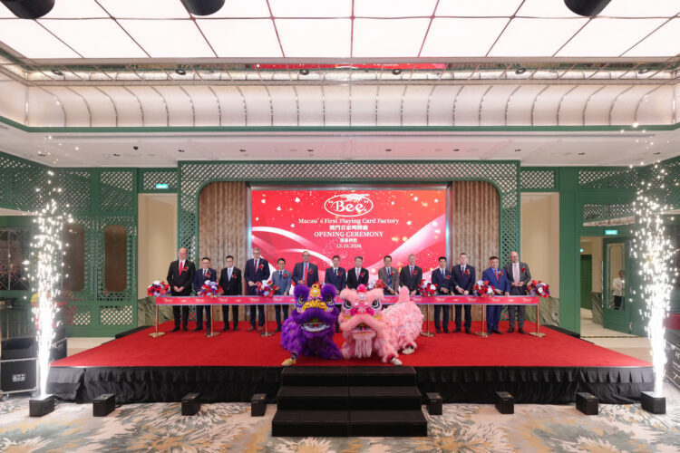 BEE Macau holds Grand Opening of new Macau playing card manufacturing facility