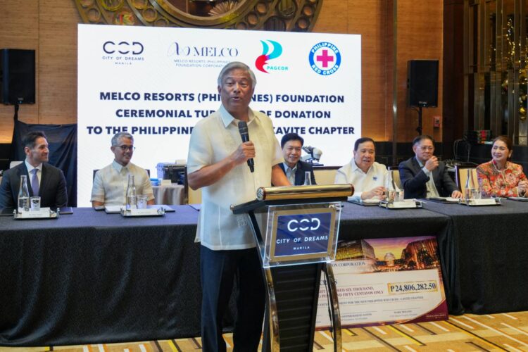 Melco Foundation donates US$395,000 worth of equipment to Red Cross Cavite